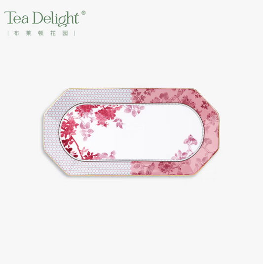 Brighton Garden Rectangular Tray (Pink)