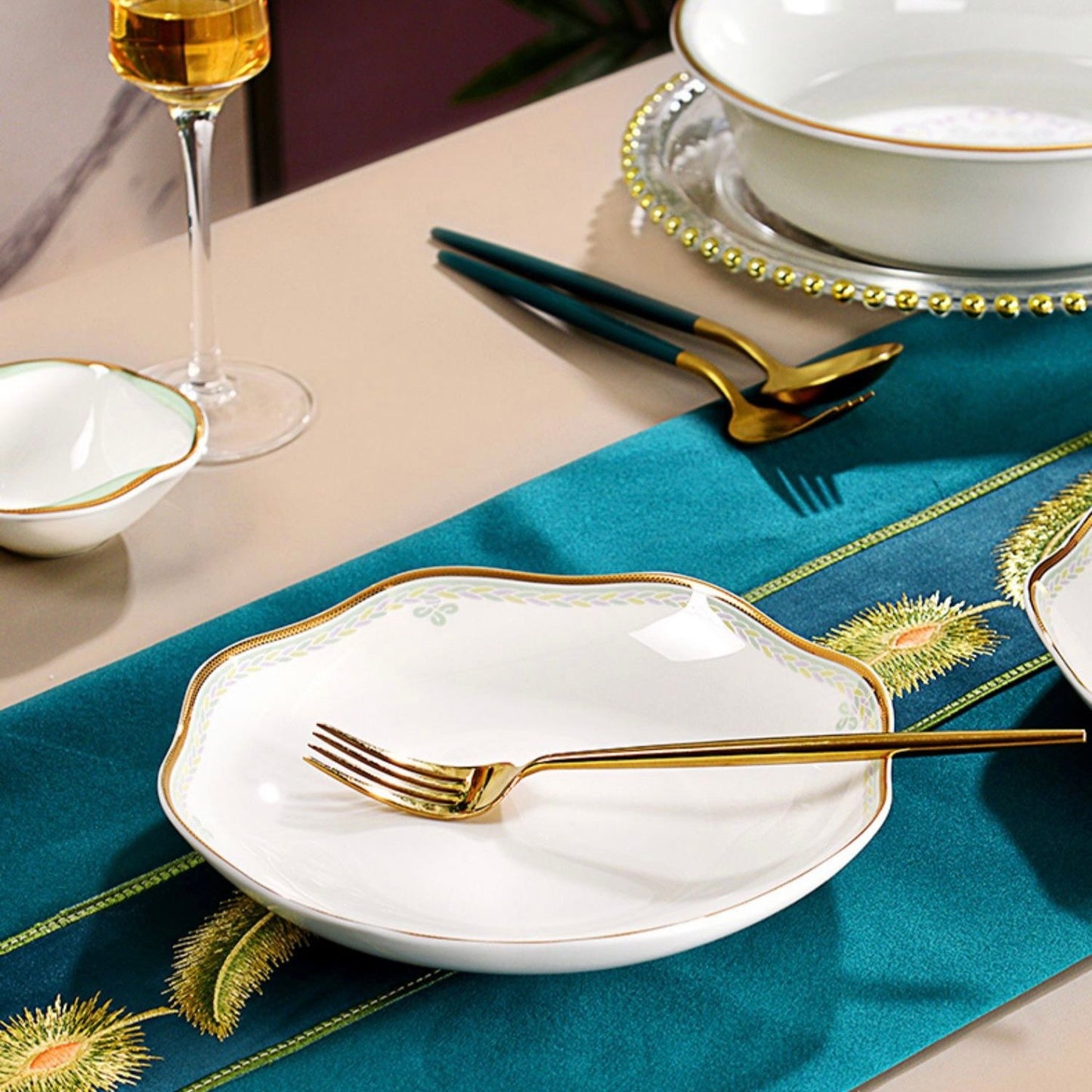 22-Piece Good Fortune Tableware Set (Handcrafted Box Set)