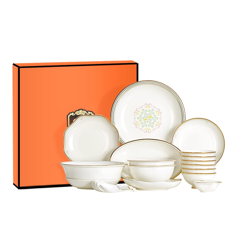 22-Piece Good Fortune Tableware Set (Handcrafted Box Set)
