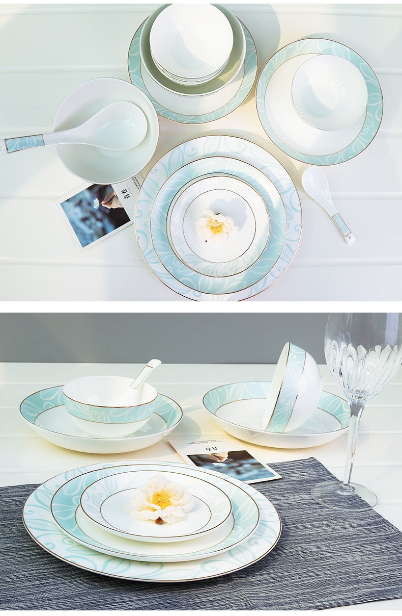 56-Piece Baoyue Tableware Set