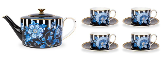 Large Tea Set - Blue Danube Style