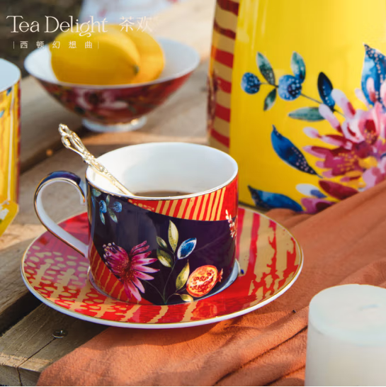 Seton Fantasy Set of Two Cups & Saucer