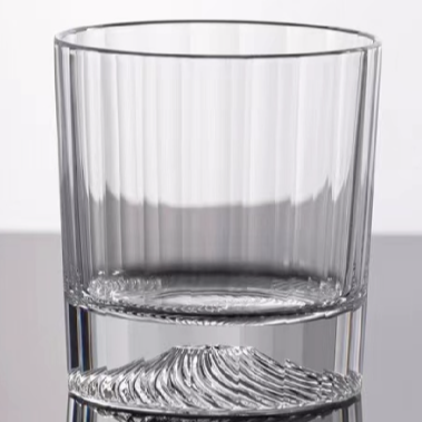 Iceberg Design Whiskey Glass Bottom Raised Ice Mountain Rock Whisky Glass