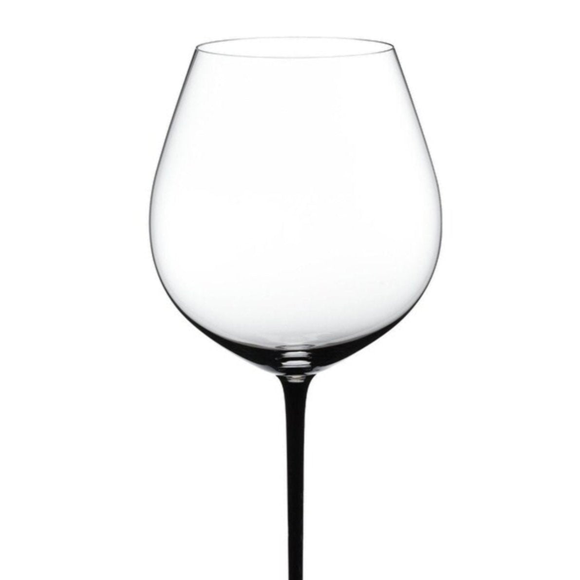 Crystal Art Tasting Goblet Black Bow Tie Wine Glass