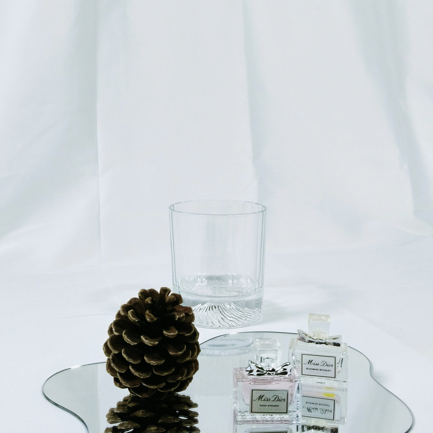 Iceberg Design Whiskey Glass Bottom Raised Ice Mountain Rock Whisky Glass