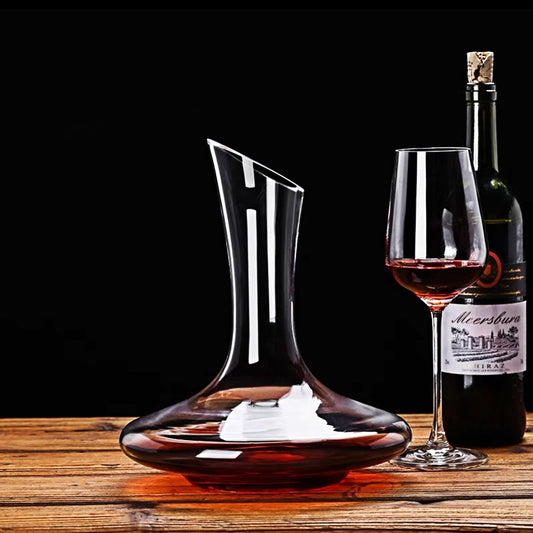 Oblique-mouthed wine dispenser