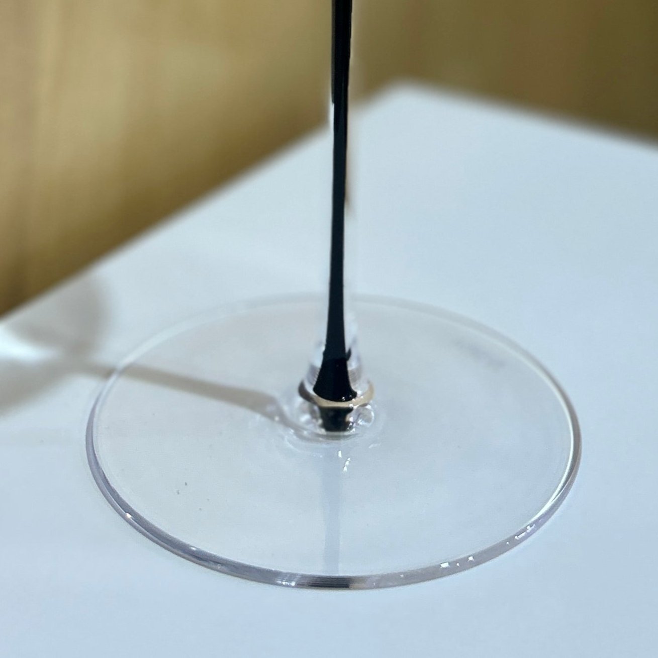 Crystal Black Tie Bordeaux Wine Glass