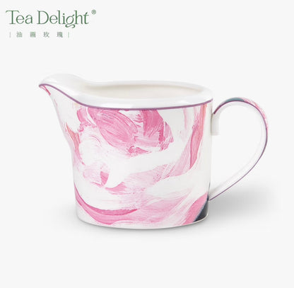 Milk/Creamer Jug - Oil Painting Roses Style