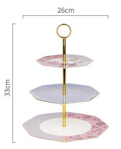 Brighton Garden Cake Plate 3-Tier - Gift Box