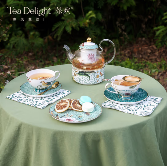 Spring Whisper Flower tea set