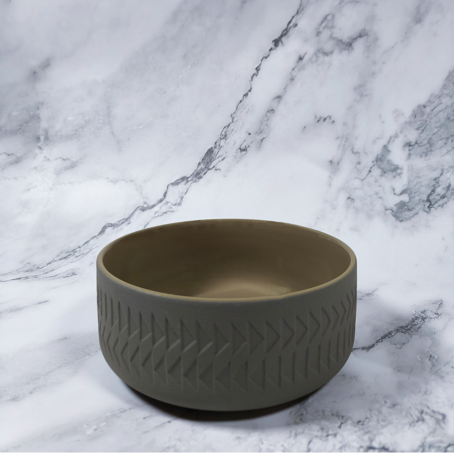 Blue Arrow Soup Plate - Fine Sand Deep Gray