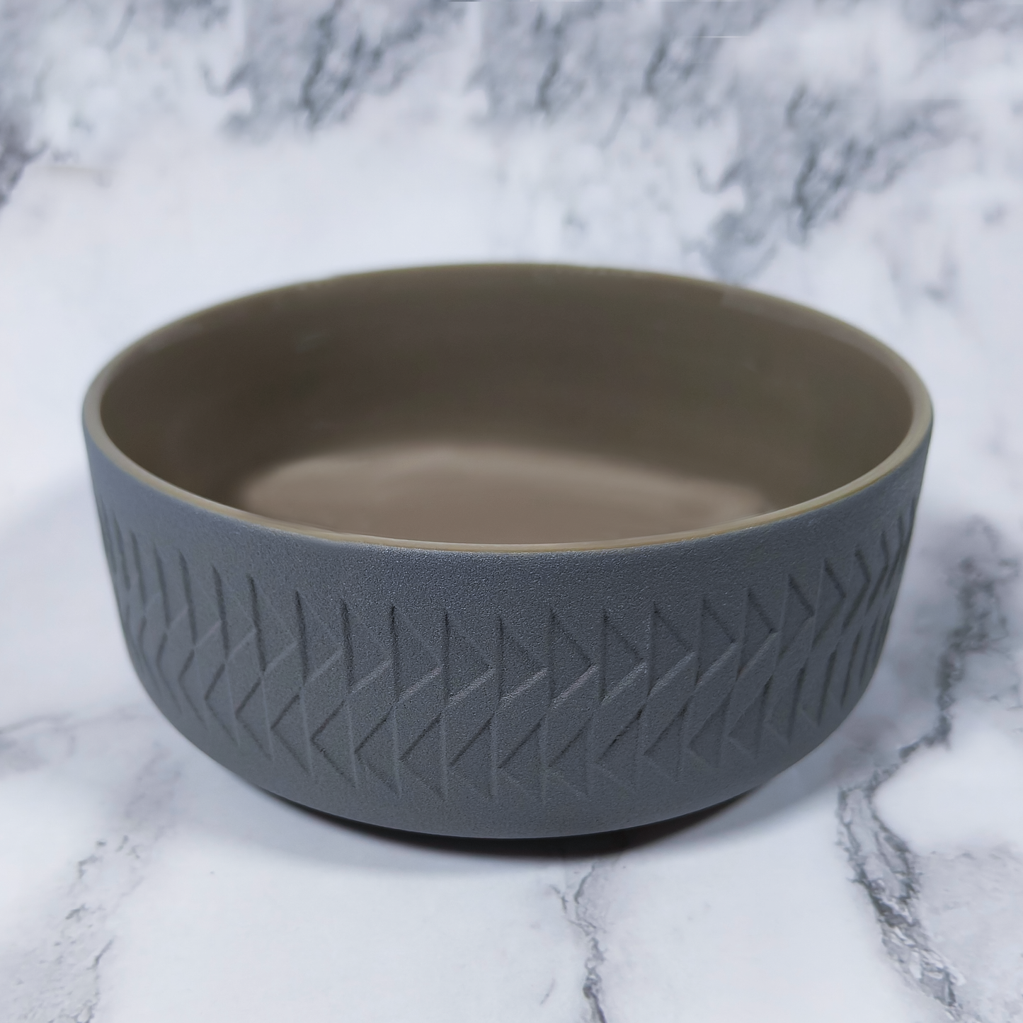 Blue Arrow Soup Plate - Fine Sand Deep Gray