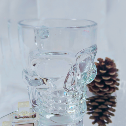 Glass Skull Skeleton Beer Mug