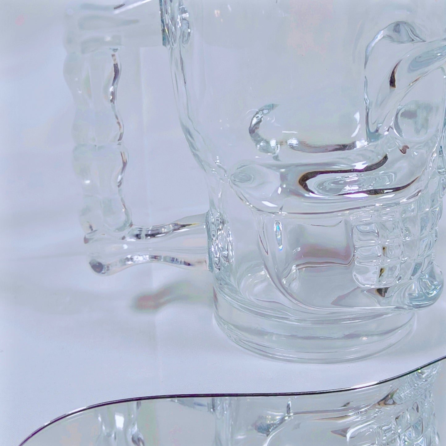 Glass Skull Skeleton Beer Mug