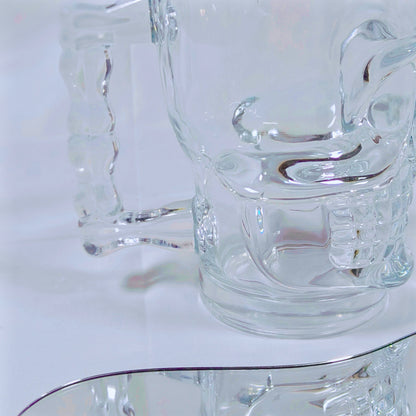 Glass Skull Skeleton Beer Mug