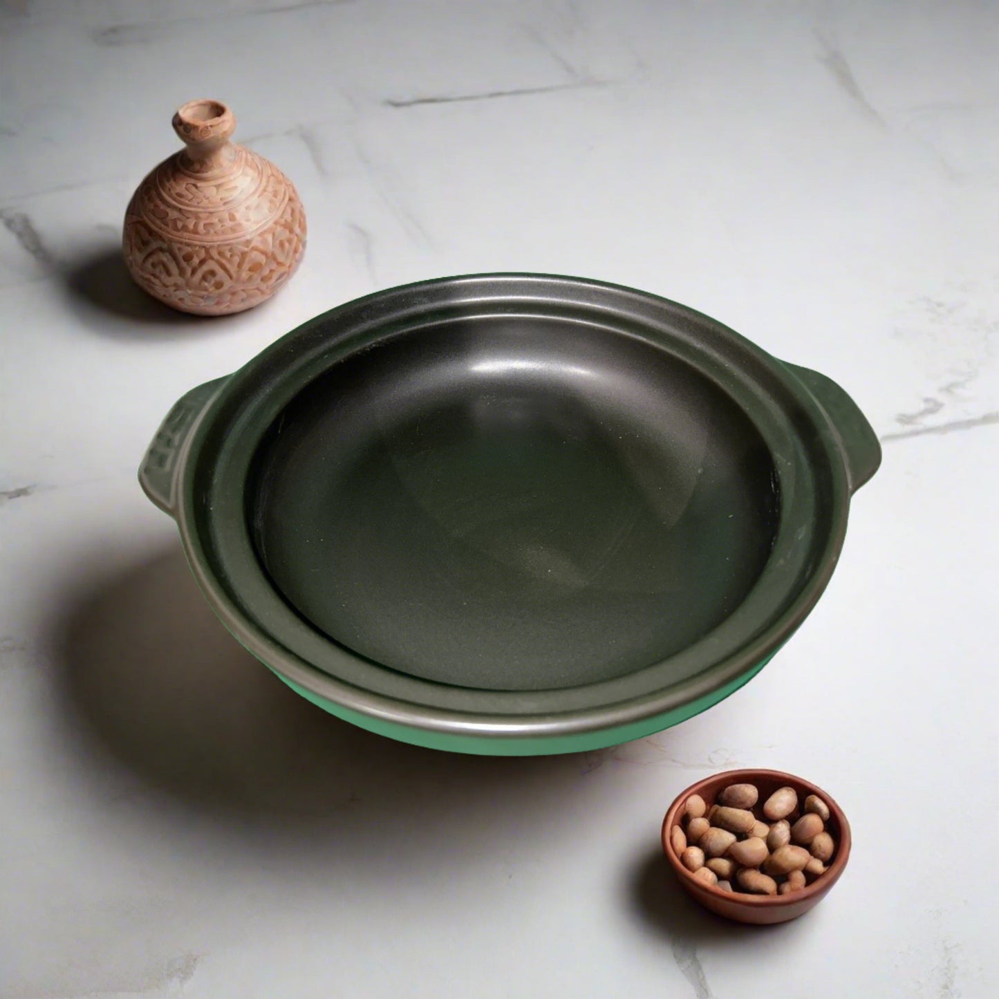 Ceramic Tagine Pot with Red Lid