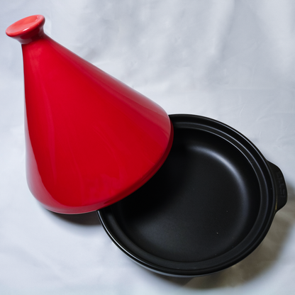 Ceramic Tagine Pot with Red Lid