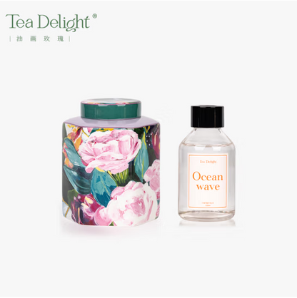 Oil Painting Rose Perfume Bottle - Gift Box