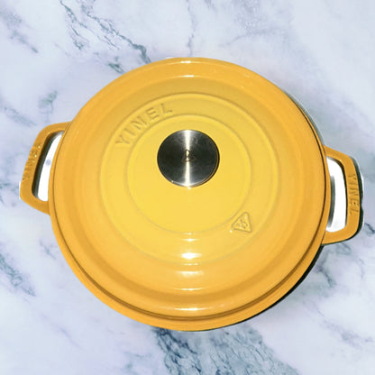 Large Cast Iron Enamel Pot